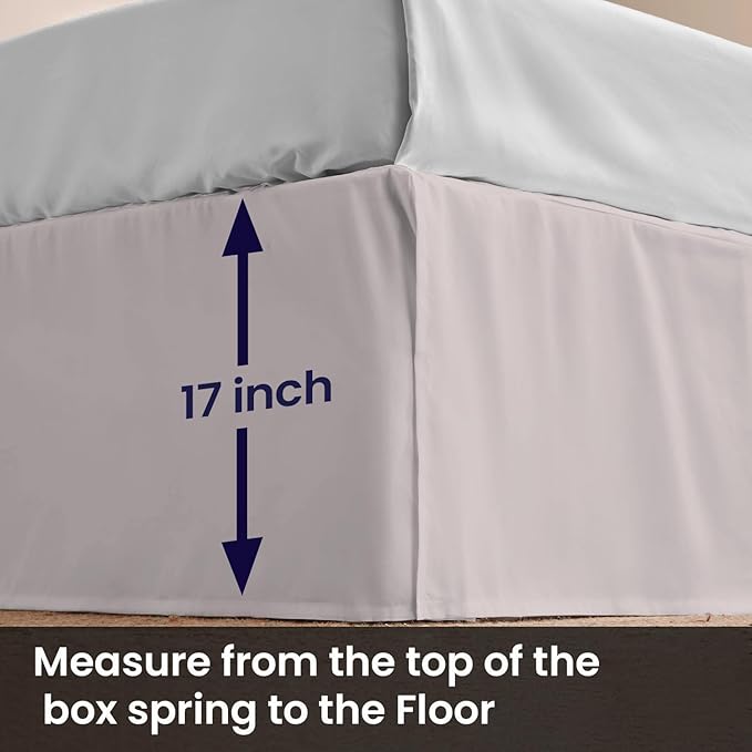 Microfiber Bed Skirt - Full - 17 in Drop