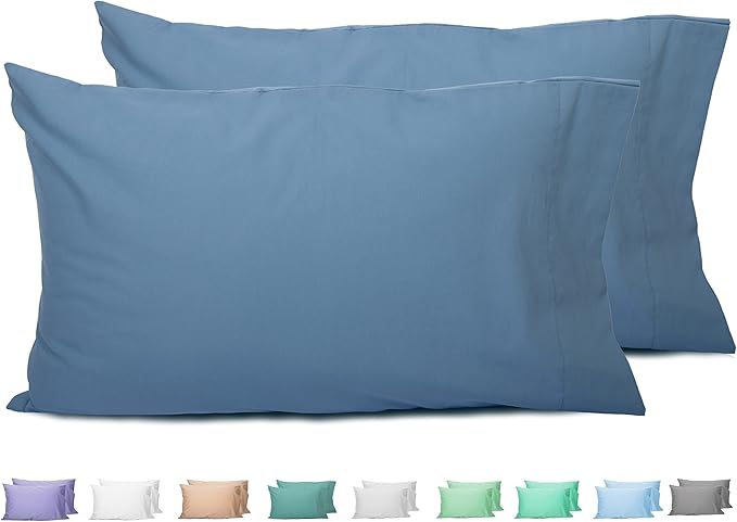 100% Cotton Pillowcase Set - Queen - 20 x 30 in - 2 Piece