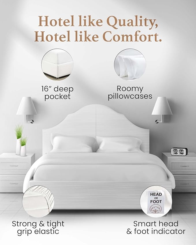 Bed Sheet Set - Twin XL - 4 Piece