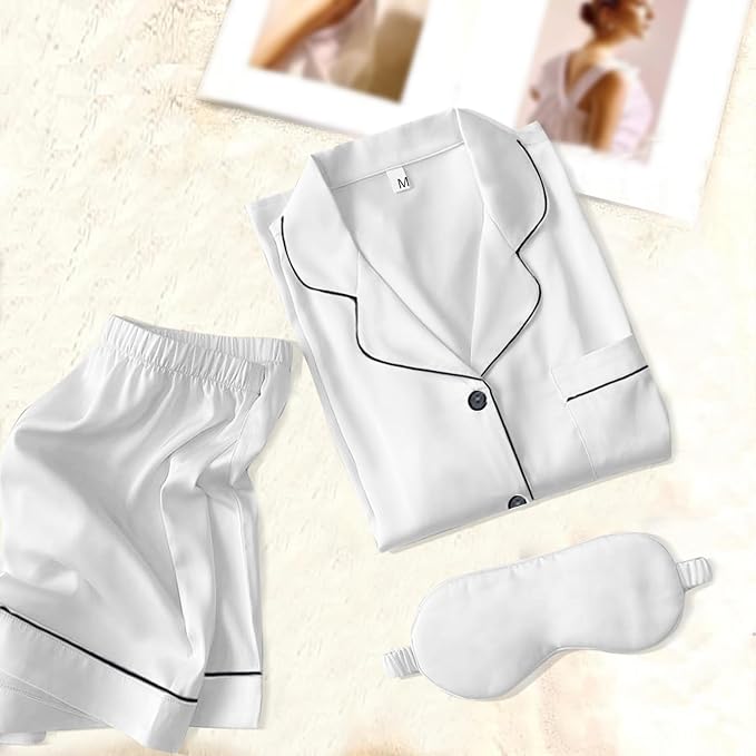 Satin Pajama Set - 2 Piece