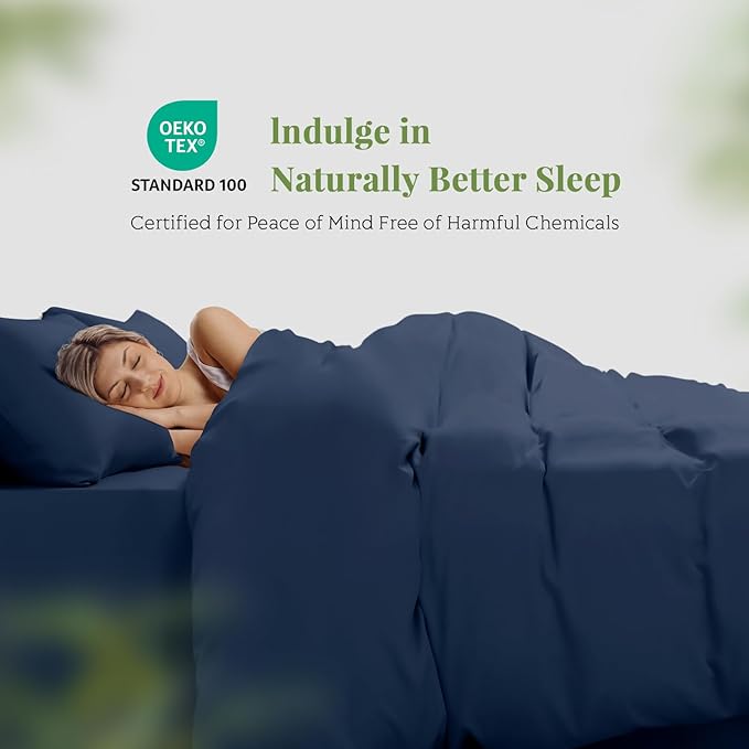 Bamboo Cooling Duvet Cover Set - Queen - 3 Piece