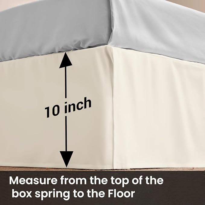Microfiber Bed Skirt - Queen - 10 in Drop