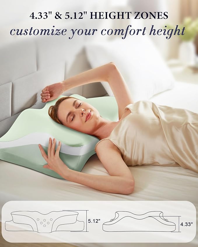 Memory Foam Cooling Bed Pillow - Queen