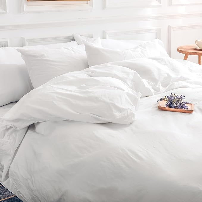 Linen Duvet Cover Set - Queen - 3 Piece