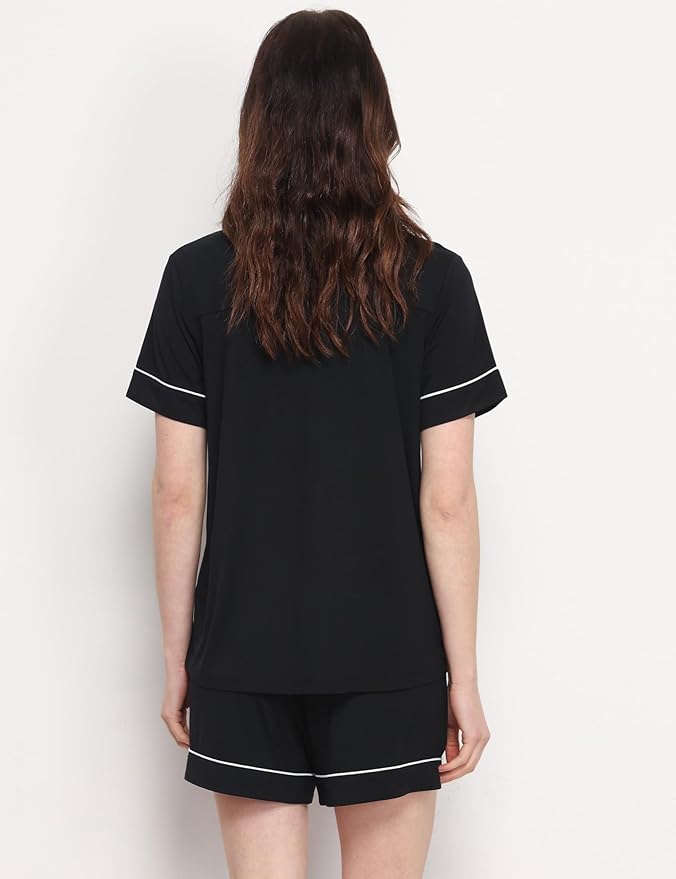 Women's Bamboo Pajama Set - Short Sleeve - 2 Piece