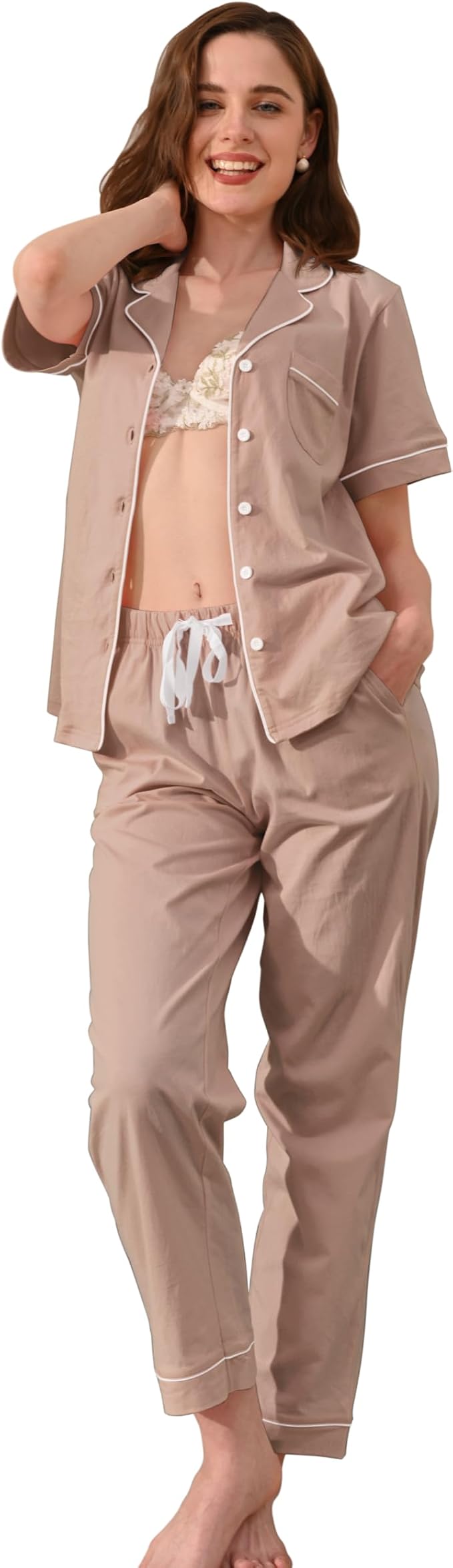 Women's 100% Cotton Pajama Set - 2 Piece