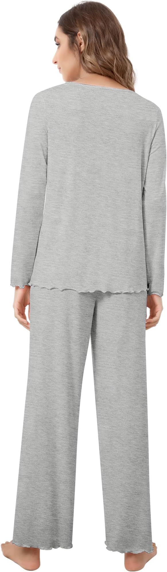 Women's Bamboo Pants Pajama Set - Long Sleeve - 2 Piece