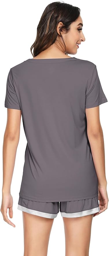 Women's Bamboo Cooling Pajama Set - Short Sleeve - 2 Piece