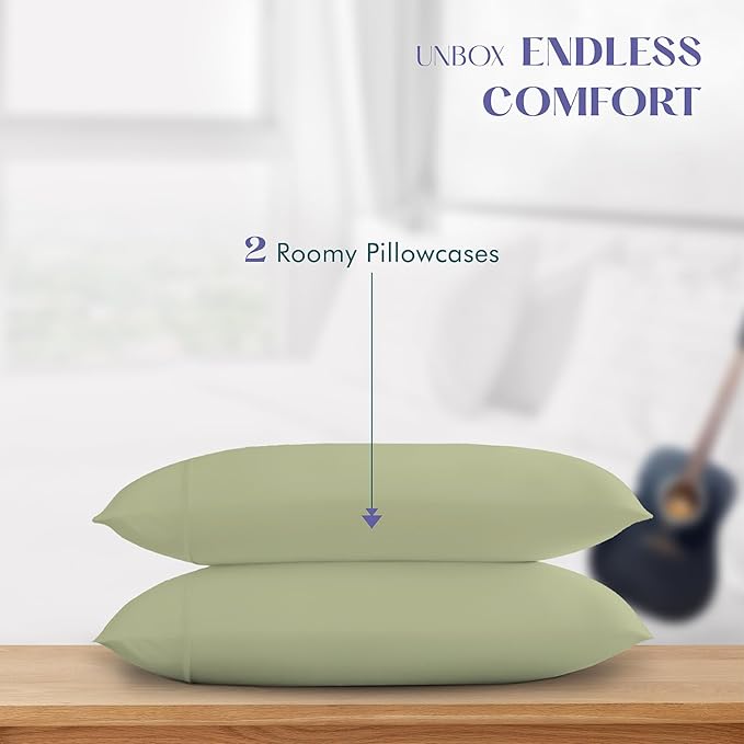 Linen Cooling Pillowcase Set - Queen - 2 Piece