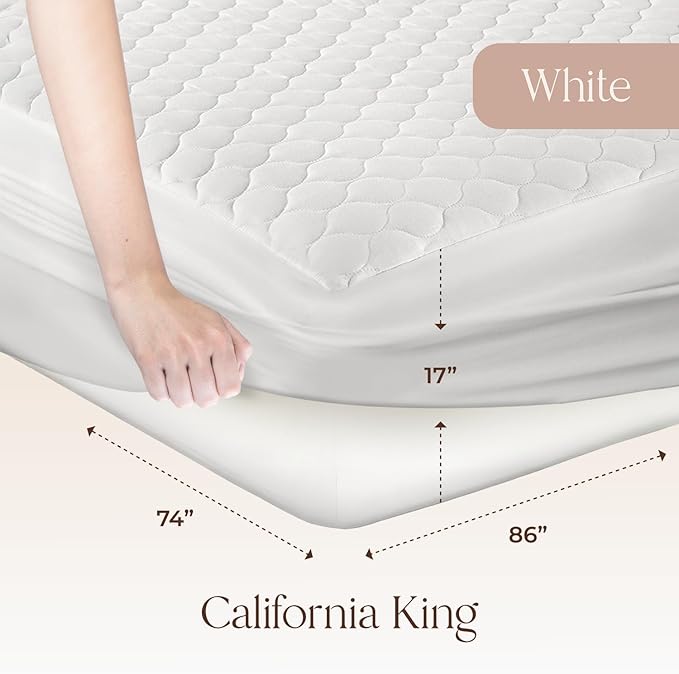 100% Cotton Cooling Mattress Protector - King