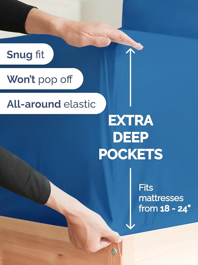Cooling Bed Sheet Set - Twin XL - 4 Piece
