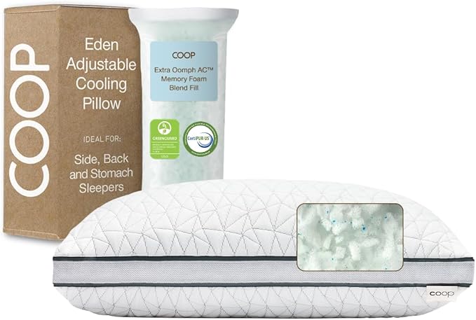 Memory Foam Cooling Bed Pillow - Queen