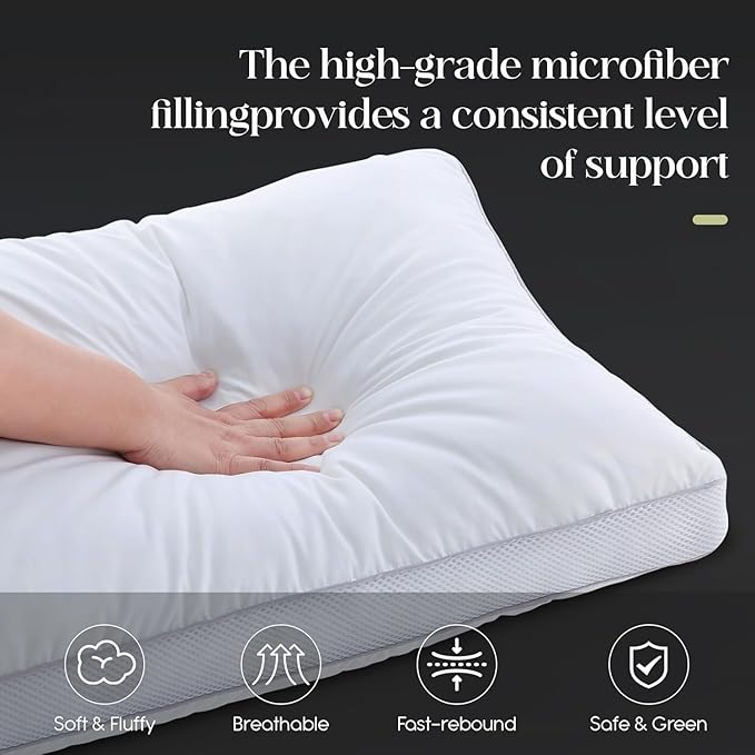 Bed Pillow - King - 2 Piece