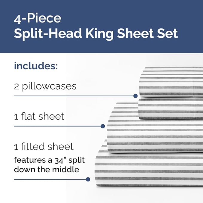 Cooling Bed Sheet Set - King - 4 Piece