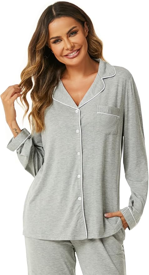 Women's Pajama Set - Long Sleeve - 2 Piece