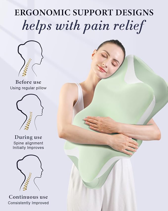Memory Foam Cooling Bed Pillow - Queen