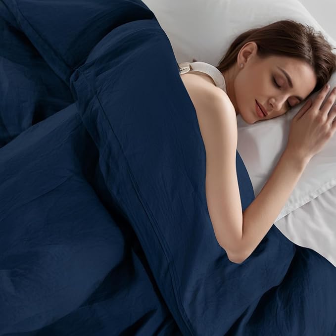 Linen Duvet Cover Set - Twin - 2 Piece