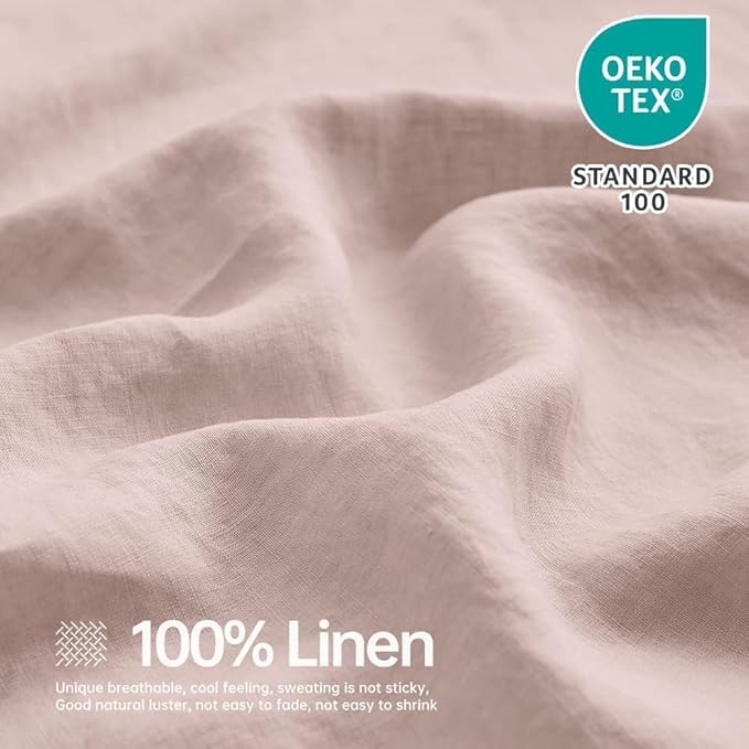 Linen Bed Sheet Set - Full - 4 Piece