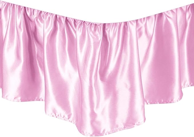 Satin Bed Skirt - King - 15 in Drop