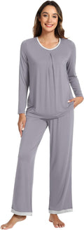 Women's Bamboo Pants Pajama Set - Long Sleeve - 2 Piece
