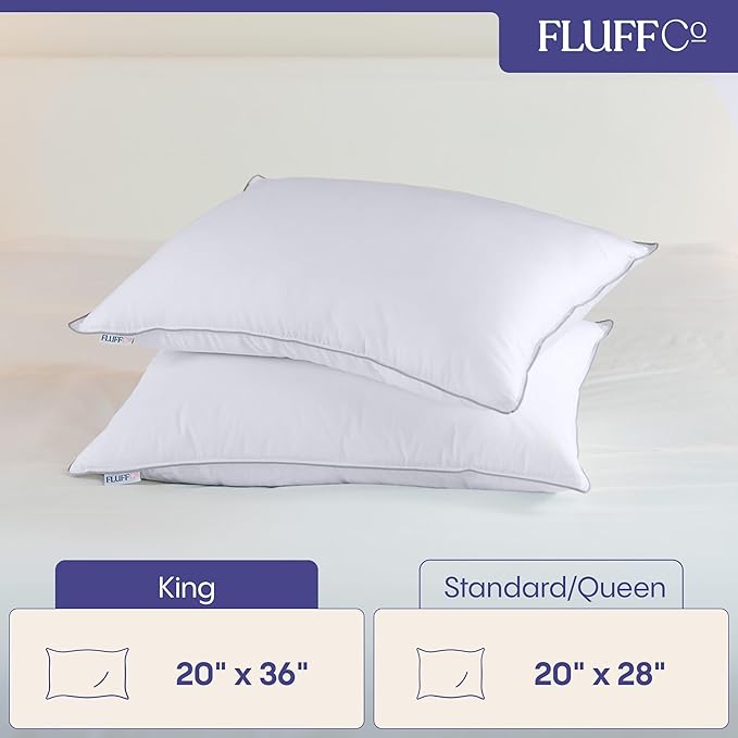 Down Alternative Cooling Bed Pillow - King - 2 Piece