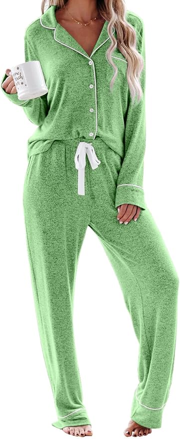 Women's Pajama Set - Long Sleeve - 2 Piece