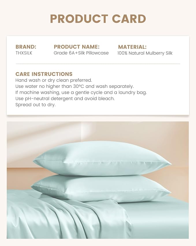 Mulberry Silk Pillowcase - Standard
