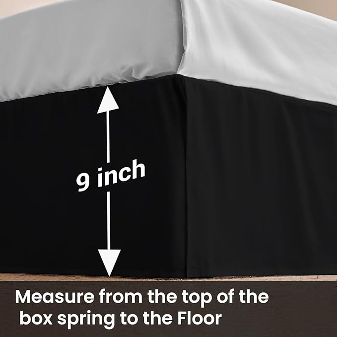 Microfiber Bed Skirt - Twin - 9 in Drop