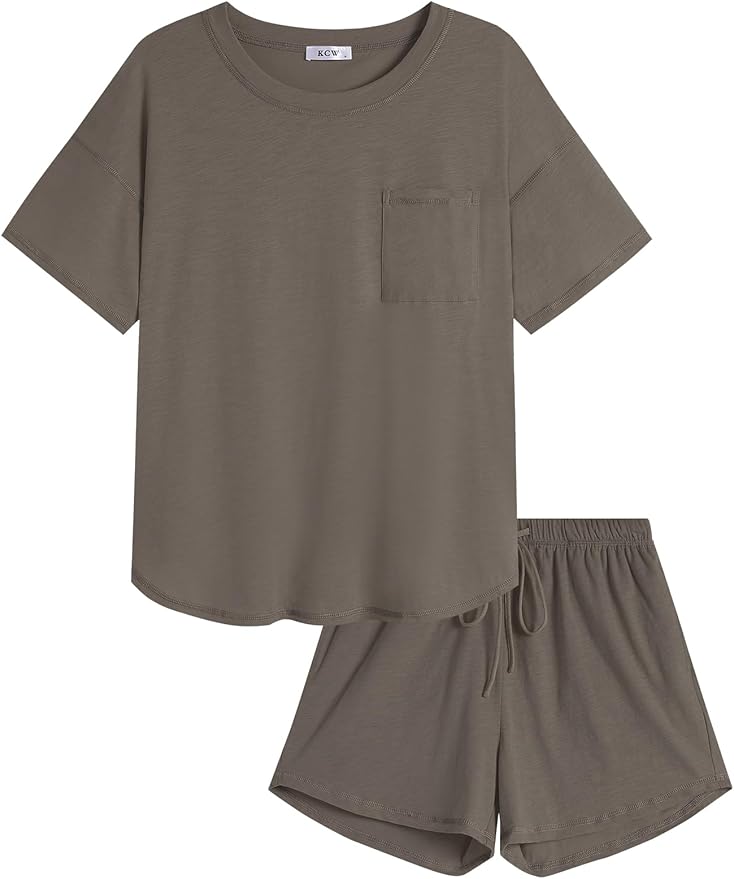 Women's 100% Cotton Shorts Pajama Set - Short Sleeve - 2 Piece