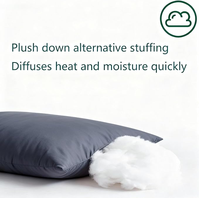 Down Alternative Bed Pillow - Standard - 20 x 26 in - 2 Piece