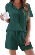 Women's Pajama Set - Short Sleeve - 2 Piece