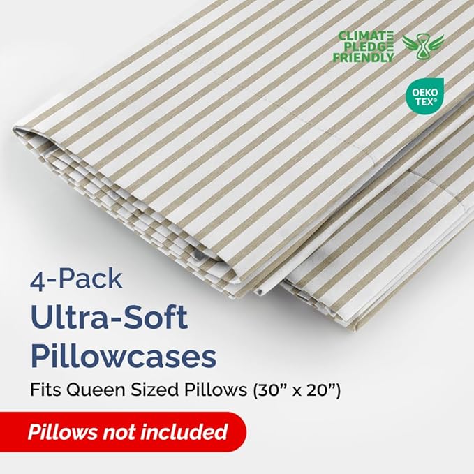 Pillowcase Set - Queen - 4 Piece