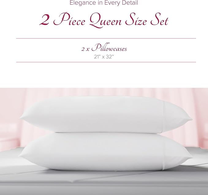 Linen Cooling Pillowcase Set - Queen - 2 Piece