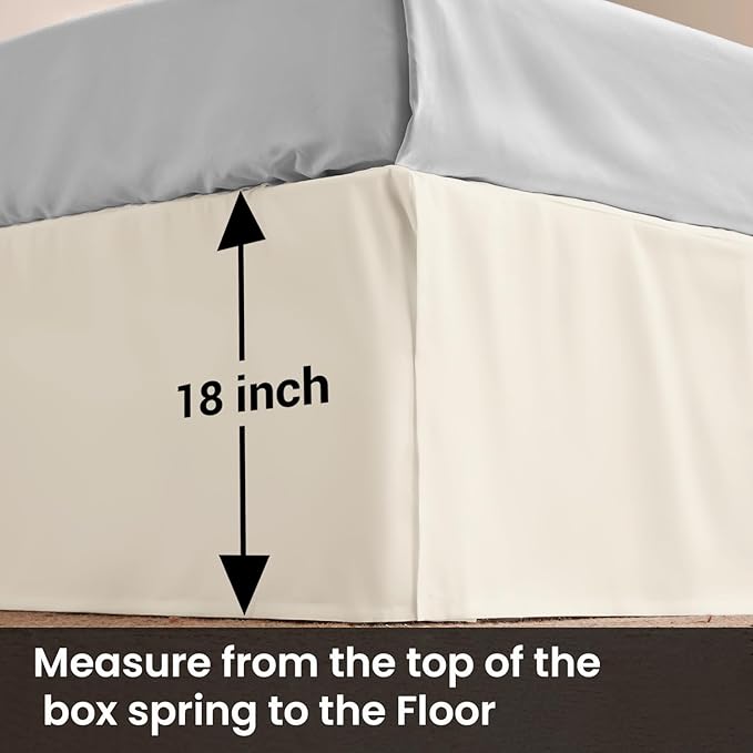 Microfiber Bed Skirt - Twin - 18 in Drop