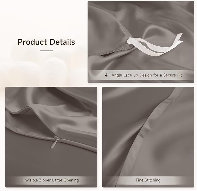 Mulberry Silk Duvet Cover Set - King - 3 Piece
