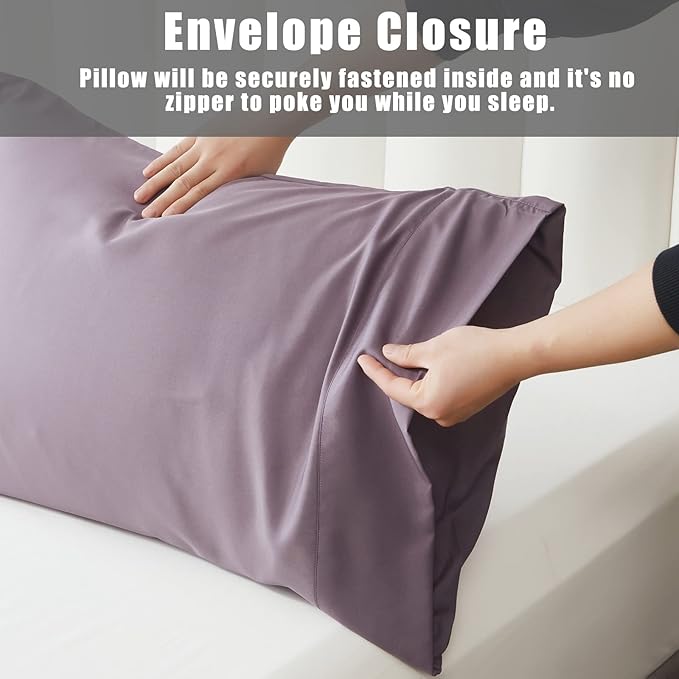 Bamboo Cooling Pillowcase Set - Standard - 20 x 26 in - 2 Pack - 2 Piece