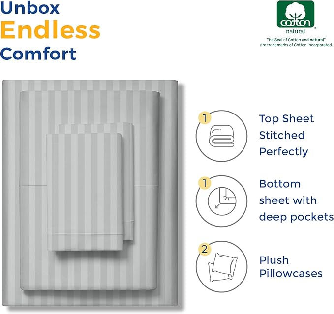 Bed Sheet Set - Twin XL - 3 Piece