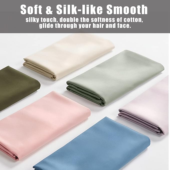 Bamboo Cooling Pillowcase Set - Queen - 20 x 30 in - 2 Pack - 2 Piece