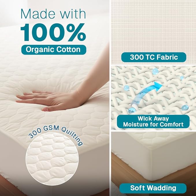 Mattress Pad - Queen - 17 in Deep Pocket