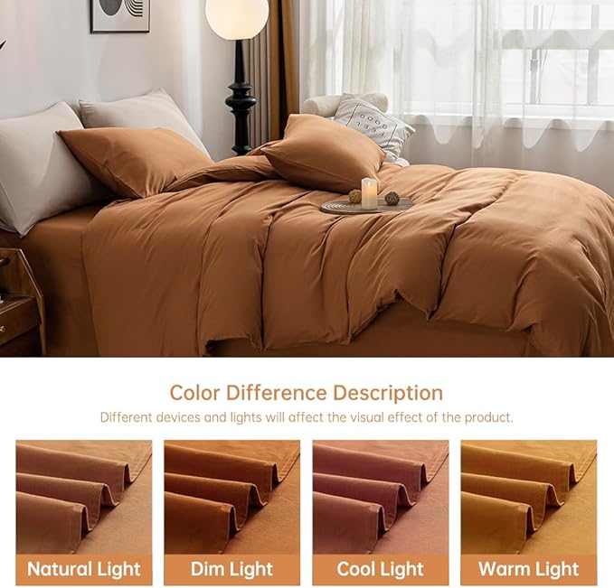 Linen Duvet Cover Set - King - 3 Piece
