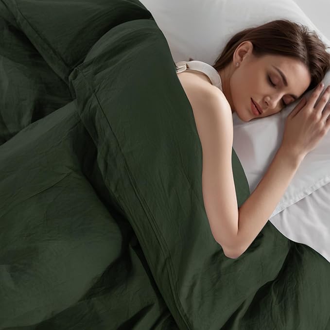 Linen Duvet Cover Set - Full - 3 Piece