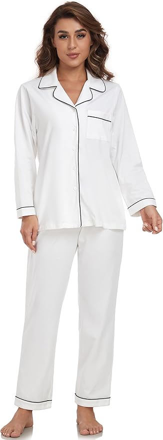 100% Cotton Pants Pajama Set - Long Sleeve - 2 Piece