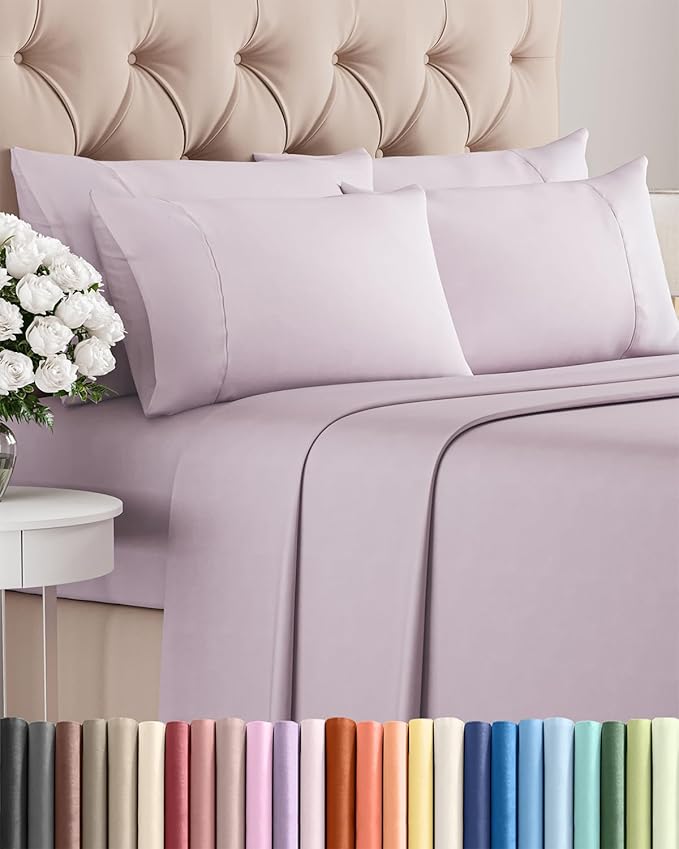 Cooling Bed Sheet Set - King - 16 in Deep Pocket - 6 Piece