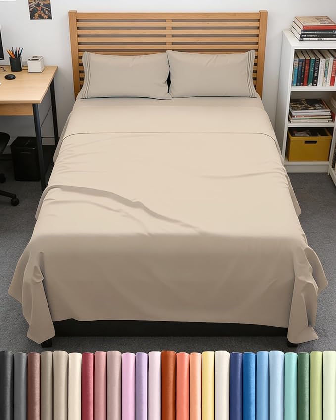 Bed Sheet Set - Full - 16 in Deep Pocket - 4 Piece
