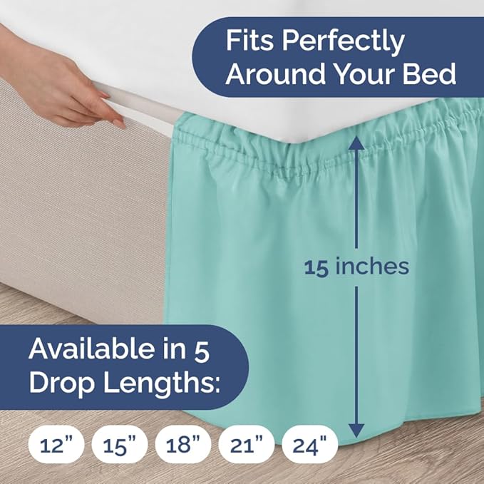 Bed Skirt - King - 15 in Drop