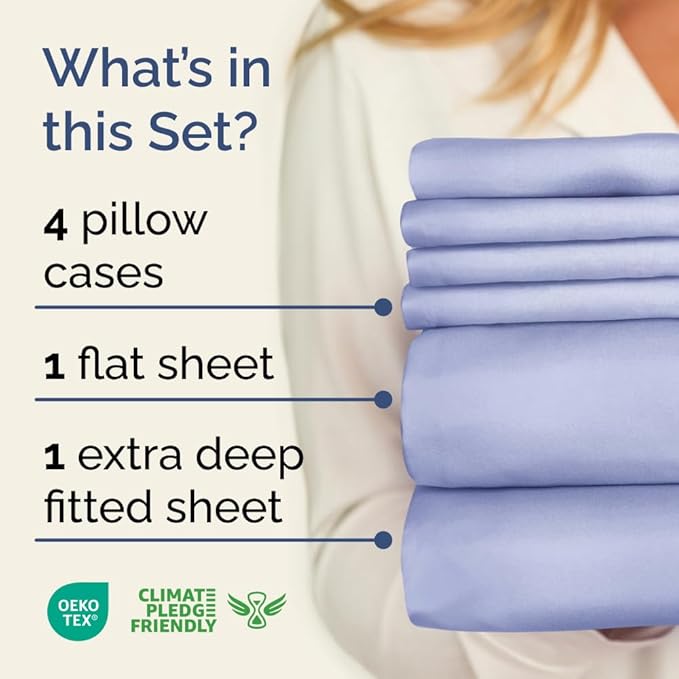 Cooling Bed Sheet Set - King - 6 Piece