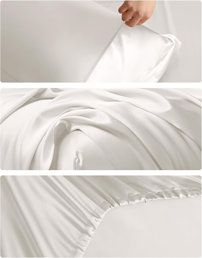 Mulberry Silk Bed Sheet Set - Full - 4 Piece