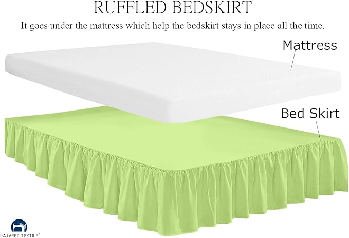 Microfiber Bed Skirt - Twin - 18 in Drop