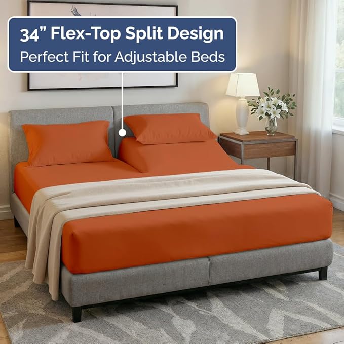 Cooling Bed Sheet Set - King - 4 Piece