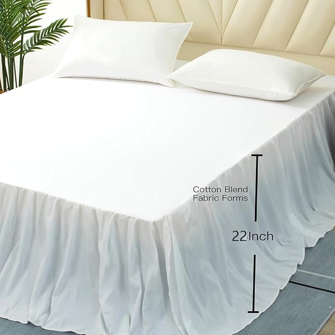Microfiber Bed Skirt - Full - 22 in Drop
